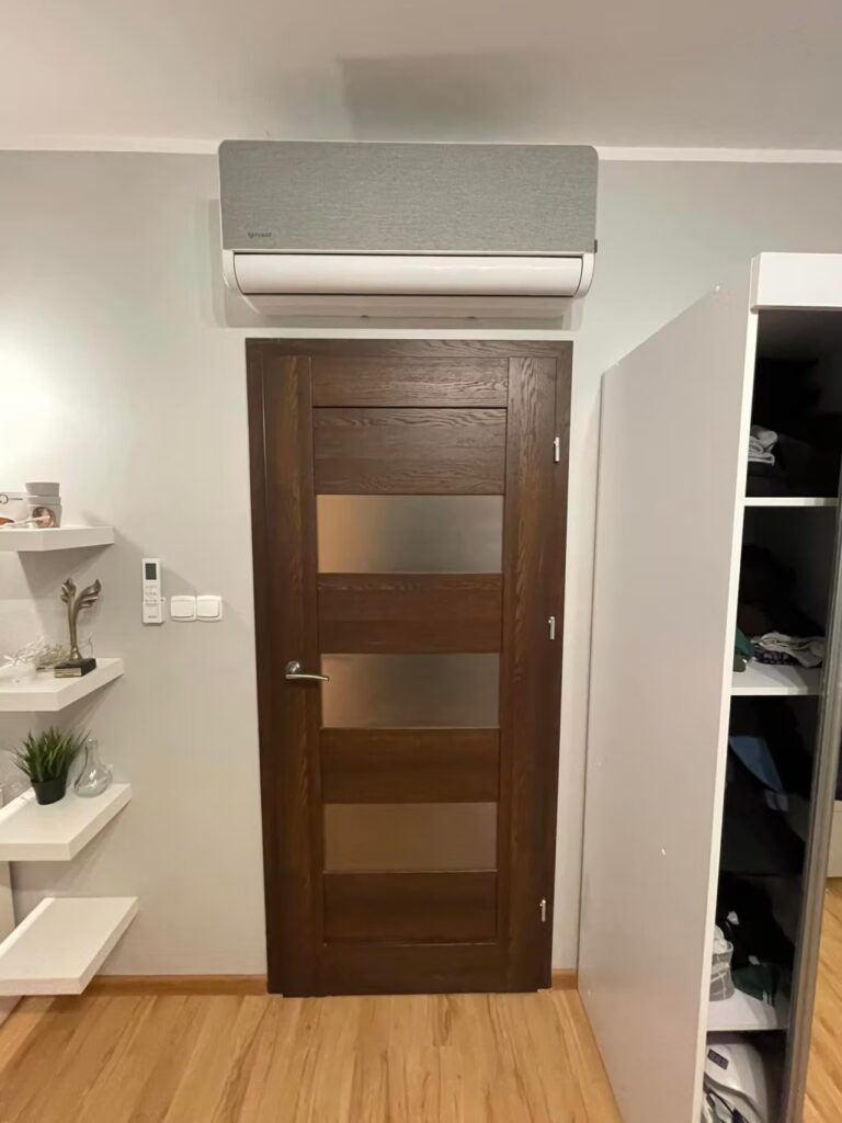 Montaż podtynkowy klimatyzacji Versu w pokoju